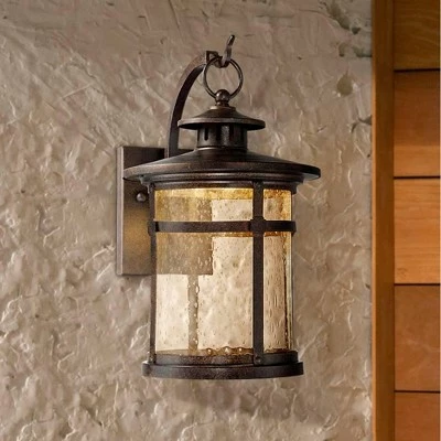 Franklin Iron Works Industrial Vintage Rustic Outdoor Wall Light Fixture LED Bronze 11 1/2" Seedy Glass Exterior House 3 Franklin Iron Works Industrial Vintage Rustic Outdoor Wall Light Fixture LED Bronze 11 1/2" Seedy Glass Exterior House