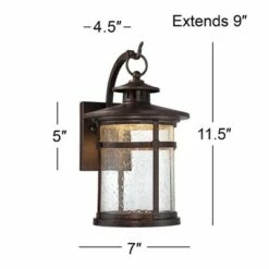 Franklin Iron Works Industrial Vintage Rustic Outdoor Wall Light Fixture LED Bronze 11 1/2" Seedy Glass Exterior House 14 Franklin Iron Works Industrial Vintage Rustic Outdoor Wall Light Fixture LED Bronze 11 1/2" Seedy Glass Exterior House -Outdoor Lighting Official Shop unnamed file 3412