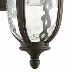 John Timberland Traditional Outdoor Wall Light Fixture Bronze 16 3/4" Clear Hammered Glass for Exterior House Porch Patio Deck -Outdoor Lighting Official Shop unnamed file 3452