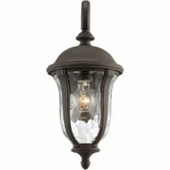 John Timberland Traditional Outdoor Wall Light Fixture Bronze 16 3/4" Clear Hammered Glass for Exterior House Porch Patio Deck -Outdoor Lighting Official Shop unnamed file 3453