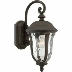 John Timberland Traditional Outdoor Wall Light Fixture Bronze 16 3/4" Clear Hammered Glass for Exterior House Porch Patio Deck -Outdoor Lighting Official Shop unnamed file 3454
