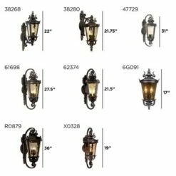 John Timberland Traditional Outdoor Light Fixture Veranda Bronze Scroll 17" Champagne Hammered Glass for Exterior Porch -Outdoor Lighting Official Shop unnamed file 3467