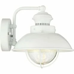 John Timberland Industrial Farmhouse Outdoor Barn Light Fixture LED White 8 1/4" Seeded Glass for Exterior House Porch Patio Deck -Outdoor Lighting Official Shop unnamed file 3474