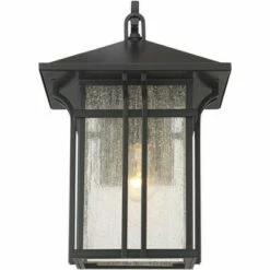 John Timberland Mission Outdoor Wall Light Fixture Painted Bronze 16 1/2" Seeded Clear Glass Lantern for House Porch Patio Deck -Outdoor Lighting Official Shop unnamed file 3484