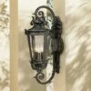 John Timberland Mediterranean Outdoor Wall Light Fixture Black Scroll Arm 21 1/2" Clear Hammered Glass for House Porch Patio -Outdoor Lighting Official Shop unnamed file 3507