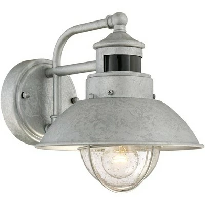 John Timberland Outdoor Wall Light Fixture Farmhouse Galvanized 9" Motion Security Sensor Dusk to Dawn for House Patio Porch 6 John Timberland Outdoor Wall Light Fixture Farmhouse Galvanized 9" Motion Security Sensor Dusk to Dawn for House Patio Porch - Image 4