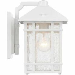 Kathy Ireland Sierra Craftsman 11" High White Outdoor Wall Light 9 Kathy Ireland Sierra Craftsman 11" High White Outdoor Wall Light -Outdoor Lighting Official Shop unnamed file 3563