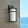 John Timberland Modern Outdoor Wall Light Fixture LED Black 13" Caged White Frosted Glass for Exterior House Porch Patio Deck 1 John Timberland Modern Outdoor Wall Light Fixture LED Black 13" Caged White Frosted Glass for Exterior House Porch Patio Deck -Outdoor Lighting Official Shop unnamed file 3574
