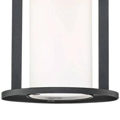 John Timberland Modern Outdoor Wall Light Fixture LED Black 13" Caged White Frosted Glass for Exterior House Porch Patio Deck 4 John Timberland Modern Outdoor Wall Light Fixture LED Black 13" Caged White Frosted Glass for Exterior House Porch Patio Deck - Image 2