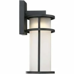 John Timberland Modern Outdoor Wall Light Fixture LED Black 13" Caged White Frosted Glass for Exterior House Porch Patio Deck 8 John Timberland Modern Outdoor Wall Light Fixture LED Black 13" Caged White Frosted Glass for Exterior House Porch Patio Deck -Outdoor Lighting Official Shop unnamed file 3576