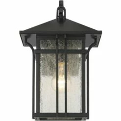 John Timberland Mission Outdoor Wall Light Fixture Painted Bronze 14" Seeded Clear Glass Lantern for House Porch Patio Deck -Outdoor Lighting Official Shop unnamed file 3580