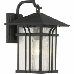 John Timberland Mission Outdoor Wall Light Fixture Painted Bronze 14" Seeded Clear Glass Lantern for House Porch Patio Deck -Outdoor Lighting Official Shop unnamed file 3581