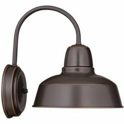 John Timberland Rustic Farmhouse Outdoor Wall Light Fixture Urban Barn Oil Rubbed Bronze Steel 13" for Exterior House Porch Patio -Outdoor Lighting Official Shop unnamed file 3597