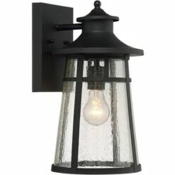 John Timberland Outdoor Wall Light Fixtures Set of 2 Cast Iron Black 15" Clear Seedy Glass for Exterior House Porch Patio Deck 14 John Timberland Outdoor Wall Light Fixtures Set of 2 Cast Iron Black 15" Clear Seedy Glass for Exterior House Porch Patio Deck -Outdoor Lighting Official Shop unnamed file 3603