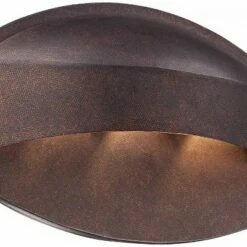 Possini Euro Design Modern Outdoor Wall Light Fixture LED Bronze 11" Wide Eyebrow Dark Sky for Exterior House Porch Patio Deck -Outdoor Lighting Official Shop unnamed file 3616