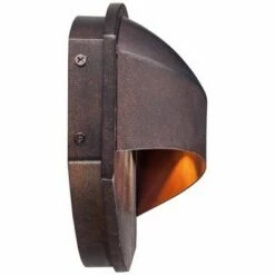 Possini Euro Design Modern Outdoor Wall Light Fixture LED Bronze 11" Wide Eyebrow Dark Sky for Exterior House Porch Patio Deck -Outdoor Lighting Official Shop unnamed file 3618