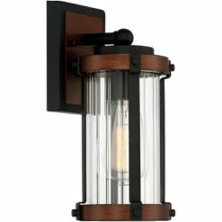 John Timberland Modern Rustic Outdoor Wall Light Fixture Black Aluminum Dark Wood Finish 11 3/4" Clear Glass Exterior House Porch Patio 10 John Timberland Modern Rustic Outdoor Wall Light Fixture Black Aluminum Dark Wood Finish 11 3/4" Clear Glass Exterior House Porch Patio -Outdoor Lighting Official Shop unnamed file 3651
