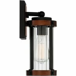 John Timberland Modern Rustic Outdoor Wall Light Fixture Black Aluminum Dark Wood Finish 11 3/4" Clear Glass Exterior House Porch Patio 11 John Timberland Modern Rustic Outdoor Wall Light Fixture Black Aluminum Dark Wood Finish 11 3/4" Clear Glass Exterior House Porch Patio -Outdoor Lighting Official Shop unnamed file 3652