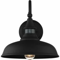 John Timberland Farmhouse Outdoor Barn Light Fixture Black 12 1/2" Dusk To Dawn Motion Sensor Exterior House Porch Patio Outside -Outdoor Lighting Official Shop unnamed file 3661