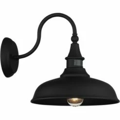 John Timberland Farmhouse Outdoor Barn Light Fixture Black 12 1/2" Dusk To Dawn Motion Sensor Exterior House Porch Patio Outside -Outdoor Lighting Official Shop unnamed file 3663