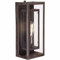 Possini Euro Design Modern Outdoor Wall Light Fixture Bronze Double Box 15 1/2" Clear Glass Exterior House Deck 10 Possini Euro Design Modern Outdoor Wall Light Fixture Bronze Double Box 15 1/2" Clear Glass Exterior House Deck -Outdoor Lighting Official Shop unnamed file 3666