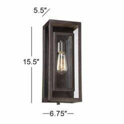 Possini Euro Design Modern Outdoor Wall Light Fixture Bronze Double Box 15 1/2" Clear Glass Exterior House Deck 12 Possini Euro Design Modern Outdoor Wall Light Fixture Bronze Double Box 15 1/2" Clear Glass Exterior House Deck -Outdoor Lighting Official Shop unnamed file 3668