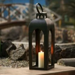 Metal Outdoor Lantern Natural - Smith & Hawken™ -Outdoor Lighting Official Shop unnamed file 369