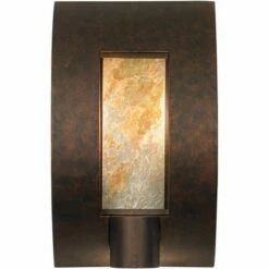 Franklin Iron Works Modern Outdoor Wall Light Fixture Bronze 16" Framed Slate for Exterior House Patio Porch -Outdoor Lighting Official Shop unnamed file 3719