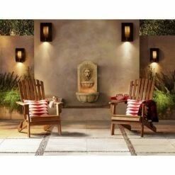 Franklin Iron Works Modern Outdoor Wall Light Fixture Bronze 16" Framed Slate for Exterior House Patio Porch -Outdoor Lighting Official Shop unnamed file 3723