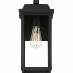 John Timberland Traditional Outdoor Wall Light Fixture Textured Black Metal 15 1/4" Clear Glass Panel Exterior House Porch Patio 10 John Timberland Traditional Outdoor Wall Light Fixture Textured Black Metal 15 1/4" Clear Glass Panel Exterior House Porch Patio -Outdoor Lighting Official Shop unnamed file 3743
