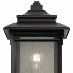 Franklin Iron Works Rustic Farmhouse Outdoor Wall Light Fixture Walnut Bronze 16 1/2" Frosted Cream Glass for House Porch Patio -Outdoor Lighting Official Shop unnamed file 3812