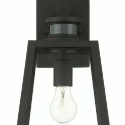 John Timberland Modern Industrial Outdoor Wall Light Fixture Black 14 3/4" Clear Glass Dusk to Dawn Motion Sensor for Porch Patio -Outdoor Lighting Official Shop unnamed file 3820