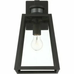 John Timberland Modern Industrial Outdoor Wall Light Fixture Black 14 3/4" Clear Glass Dusk to Dawn Motion Sensor for Porch Patio -Outdoor Lighting Official Shop unnamed file 3821