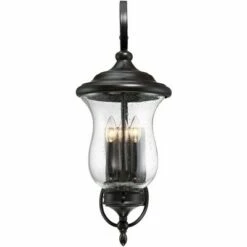 Franklin Iron Works Outdoor Wall Light Fixture LED Dimmable Bronze 26 3/4" Clear Seedy Glass for Exterior House Porch Patio 13 Franklin Iron Works Outdoor Wall Light Fixture LED Dimmable Bronze 26 3/4" Clear Seedy Glass for Exterior House Porch Patio -Outdoor Lighting Official Shop unnamed file 3843