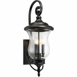 Franklin Iron Works Outdoor Wall Light Fixture LED Dimmable Bronze 26 3/4" Clear Seedy Glass for Exterior House Porch Patio 14 Franklin Iron Works Outdoor Wall Light Fixture LED Dimmable Bronze 26 3/4" Clear Seedy Glass for Exterior House Porch Patio -Outdoor Lighting Official Shop unnamed file 3844