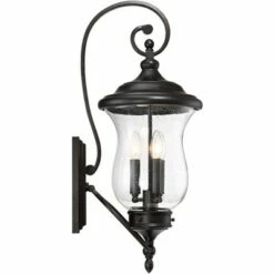 Franklin Iron Works Outdoor Wall Light Fixture LED Dimmable Bronze 26 3/4" Clear Seedy Glass for Exterior House Porch Patio 15 Franklin Iron Works Outdoor Wall Light Fixture LED Dimmable Bronze 26 3/4" Clear Seedy Glass for Exterior House Porch Patio -Outdoor Lighting Official Shop unnamed file 3845