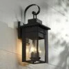 Franklin Iron Works Traditional Outdoor Wall Light Fixture Black Specked Gray Carriage 21" Clear Glass for Exterior Patio Porch -Outdoor Lighting Official Shop unnamed file 3846