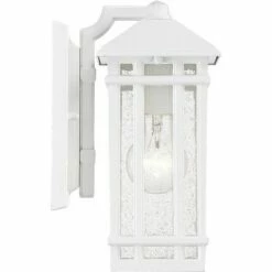 Kathy Ireland Sierra Craftsman 10" High White Outdoor Wall Light -Outdoor Lighting Official Shop unnamed file 3855