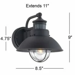 John Timberland Rustic Outdoor Wall Light Black Exterior Fixture Motion Security Dusk to Dawn For House Deck Porch -Outdoor Lighting Official Shop unnamed file 3873