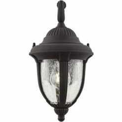 John Timberland Traditional Outdoor Wall Light Fixture Carriage Style Black 14 1/2" Clear Seeded Glass for Exterior House Porch -Outdoor Lighting Official Shop unnamed file 3878