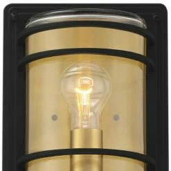 John Timberland Modern Industrial Outdoor Wall Light Fixture Black Brass 11" Clear Glass Exterior House Porch Patio Outside Deck 9 John Timberland Modern Industrial Outdoor Wall Light Fixture Black Brass 11" Clear Glass Exterior House Porch Patio Outside Deck -Outdoor Lighting Official Shop unnamed file 3882
