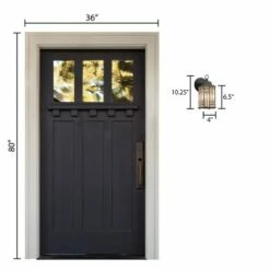 10.25" Stained Glass 1-Light Prairie Style Outdoor Lantern Wall Sconce - River of Goods -Outdoor Lighting Official Shop unnamed file 3891