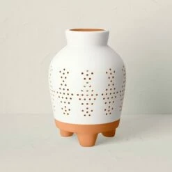 Opalhouse Designed With Jungalow Terracotta Outdoor Lantern Candle Holder White/Terracotta - Opalhouse™ designed with Jungalow™ -Outdoor Lighting Official Shop unnamed file 394