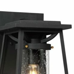 Minka Lavery Lanister Court 12 1/2" High Sand Black Outdoor Wall Light