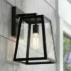 John Timberland Modern Outdoor Wall Light Fixture Black 13" Clear Glass Edison style bulb for Exterior House Porch Patio -Outdoor Lighting Official Shop unnamed file 3946