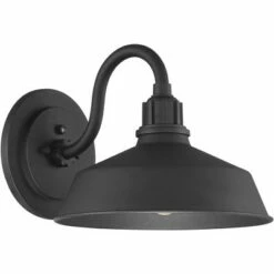 Franklin Iron Works Modern Industrial Outdoor Barn Lights Fixtures Set of 2 Black Dusk to Dawn 10 1/2" Exterior House Porch Patio -Outdoor Lighting Official Shop unnamed file 3955
