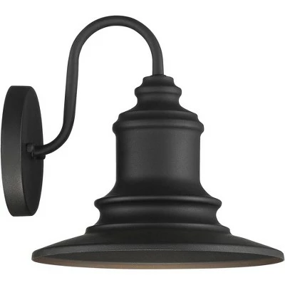 Possini Euro Design Industrial Farmhouse Outdoor Barn Light Fixture Textured Black 9 1/2" for Exterior House Porch Patio Deck 7 Possini Euro Design Industrial Farmhouse Outdoor Barn Light Fixture Textured Black 9 1/2" for Exterior House Porch Patio Deck - Image 5