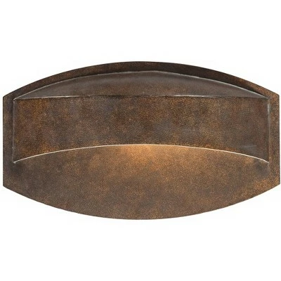 Possini Euro Design Modern Outdoor Wall Light Fixture Halogen Bronze 11" Wide Eyebrow Dark Sky for Exterior House Porch Patio Deck 4 Possini Euro Design Modern Outdoor Wall Light Fixture Halogen Bronze 11" Wide Eyebrow Dark Sky for Exterior House Porch Patio Deck - Image 2