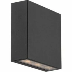 Possini Euro Design Modern Outdoor Wall Lights Set of 2 Black Metal LED Downlight 5 1/2" Tempered Glass Exterior House Porch Patio -Outdoor Lighting Official Shop unnamed file 4008