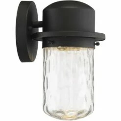 Possini Euro Design Modern Outdoor Wall Light Fixture LED Textured Black 9 1/4" Clear Hammered Glass for House Porch Patio Deck 11 Possini Euro Design Modern Outdoor Wall Light Fixture LED Textured Black 9 1/4" Clear Hammered Glass for House Porch Patio Deck -Outdoor Lighting Official Shop unnamed file 4032